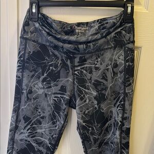 Champion Black and Gray Abstract Leggings